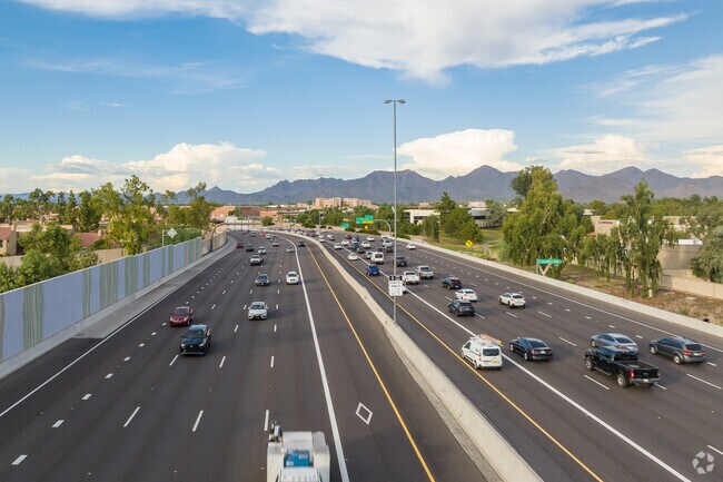 101 Freeway makes for easy commuting in and out of the Shea Corridor neighborhood.