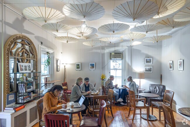 Locals of College Township head to Cafe Lemont to meet up with friends or get some work done.