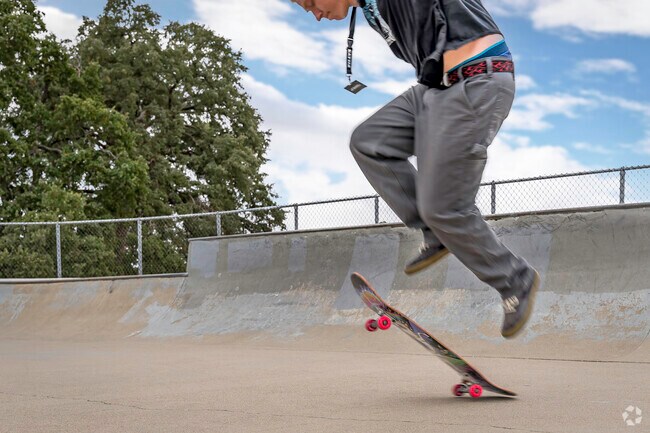 This skater is enjoying the skate park in Central Rocklin’s Johnson Springview Park.
