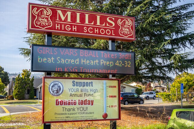 Mills High School offers numerous events.