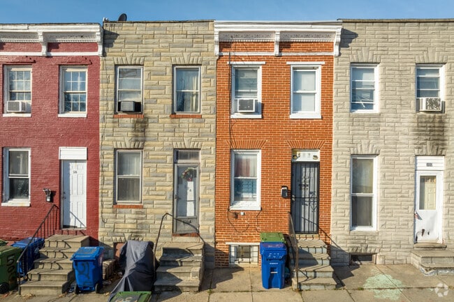 Explore Mount Clare, where classic brick row houses define the neighborhood’s charm.
