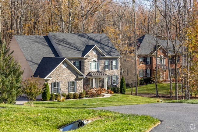 Homes in Davidsonville are nestled in tree lined neighborhoods.