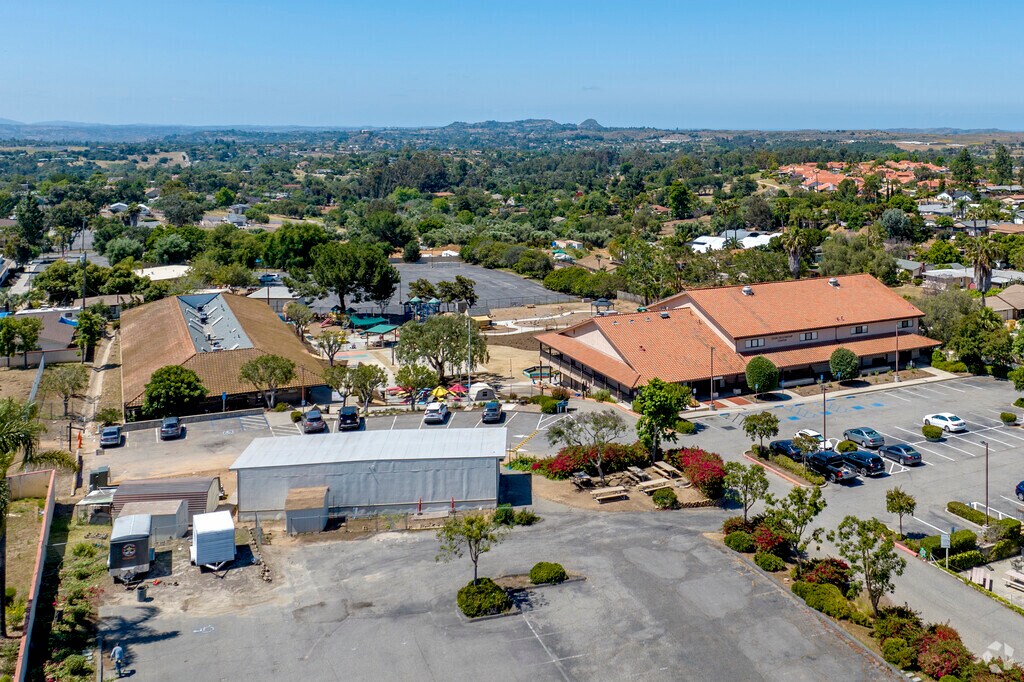 An elevated view of the Zion Lutheran in Fallbrook.