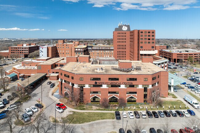 Stanley/Aley residents ride 6 miles to Wesley Medical Center via local bus routes.