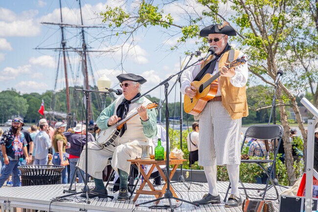 Enjoy live music and other festivities at the Chestertown Tea Party Festival in Chestertown, MD.