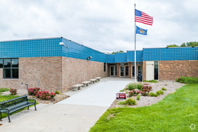 The students of Harry Andersen Middle School enjoy learning in a large and modern school.