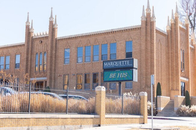 Marquette Catholic School serves students in grades Pre-K through 8th grades.
