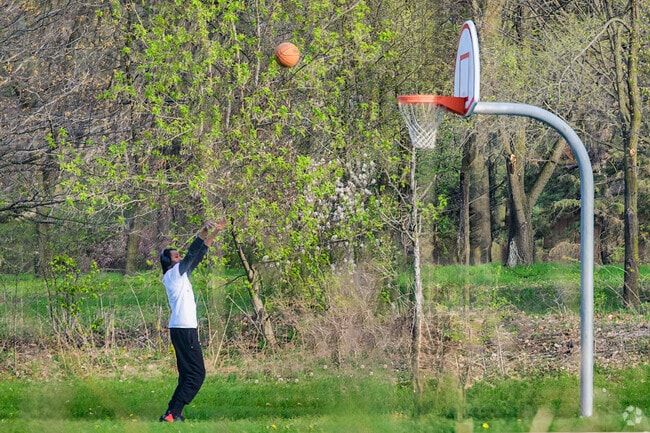 Play a game of basketball, or just shoot some hoops, in Olsen Park in Northside.