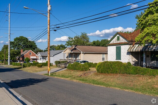 Dearington homes are small but well kept and graciously spaced from each other.