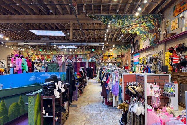 The Wizard's Chest offers more than just costumes, its lower level has puzzles, games, and collectibles.