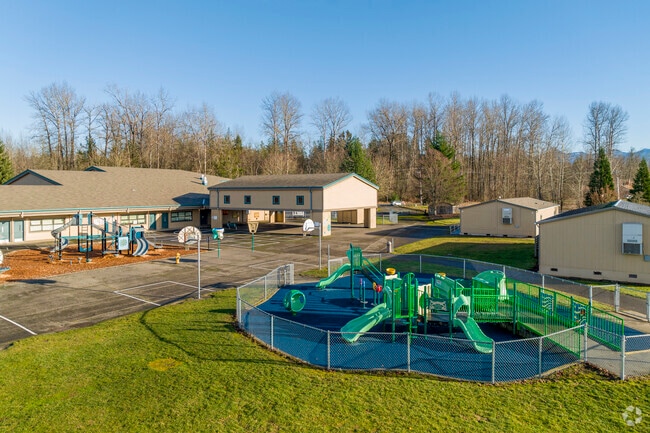 Playground and other outdoor activities at Mountain Meadow Elementary School.