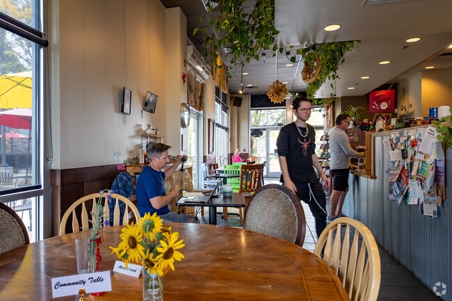 Kensington residents go to Red Frog Cafe for fresh coffee.