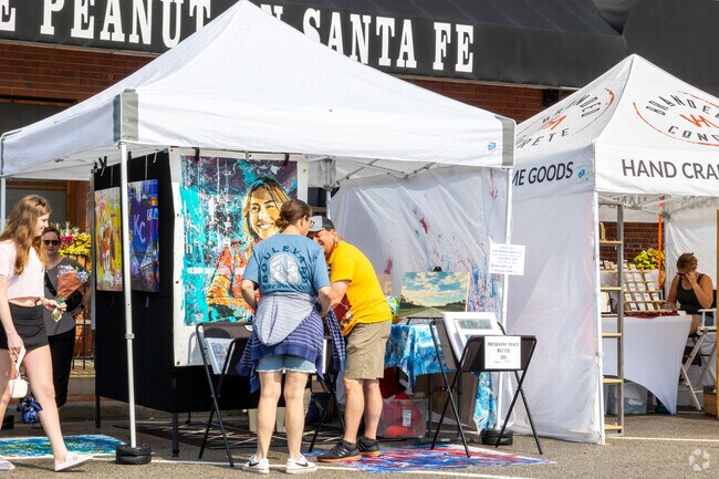 The Downtown Overland Park Art Fair is held in June & offers locals creative art to take home.
