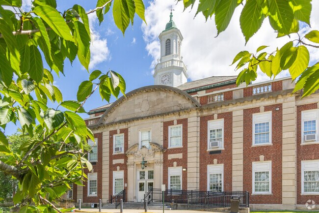 Families in East Side Stamford benefit from strong school options, including Stamford High.