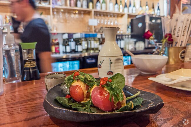 One of the many sushi choices at Momo Sushi in the Windom Park neighborhood.