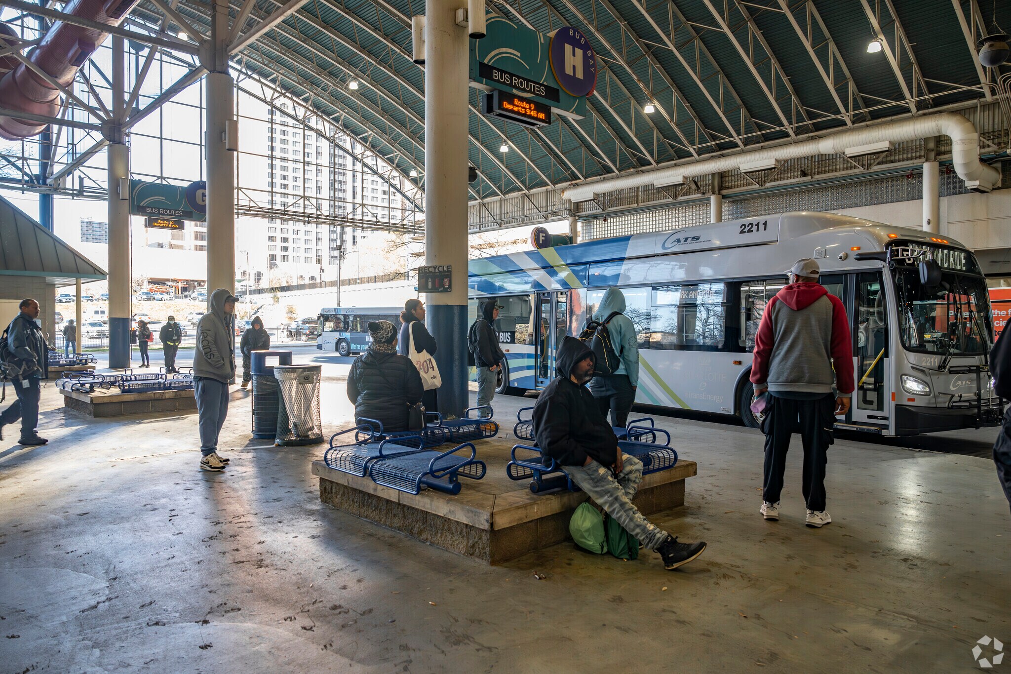 Myers Park residents can use the CATS public bus system for car free commutes to Uptown.