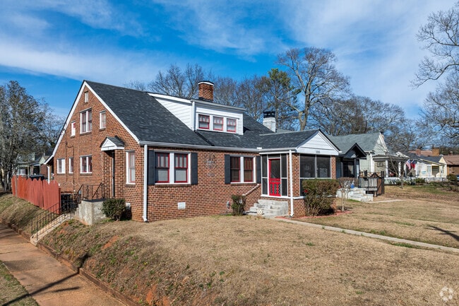 Brick faced homes are available in the Sylvan Hills neighborhood.