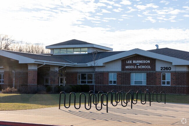 Children can easily walk or bike to Lee Burneson Middle School.