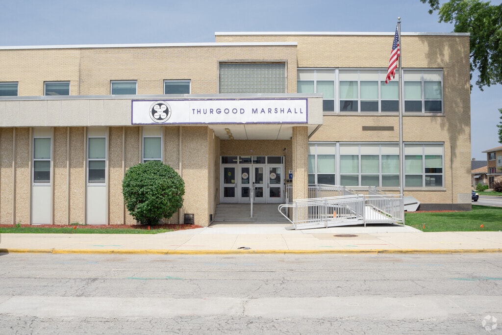 Thurgood Marshall Elementary School building in Bellwood.