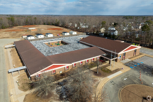 An aerial view of Jacobs Road Elementary School.