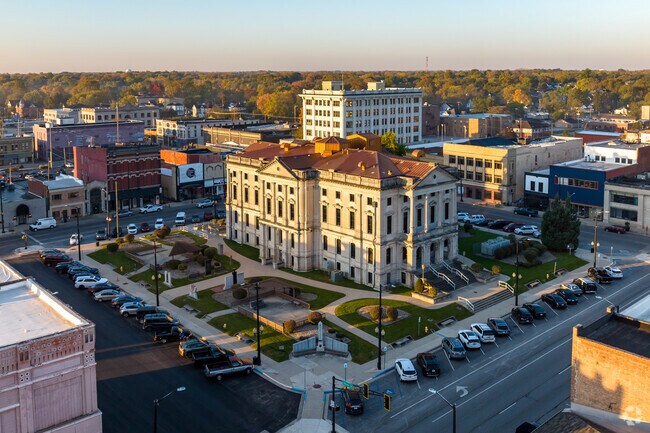Downtown Marion is a short drive from Westside.