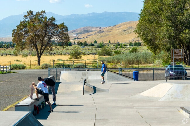 People looking to skate will love Lazy 5 Regional Park just south of Sky Ranch.