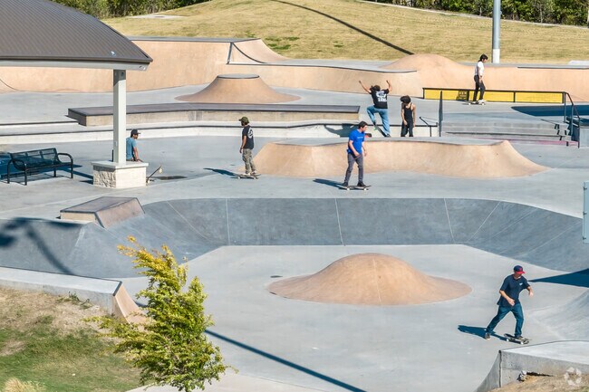 The skate park at Rick Oden Park, located in Garland, is a popular place for teens to hangout.