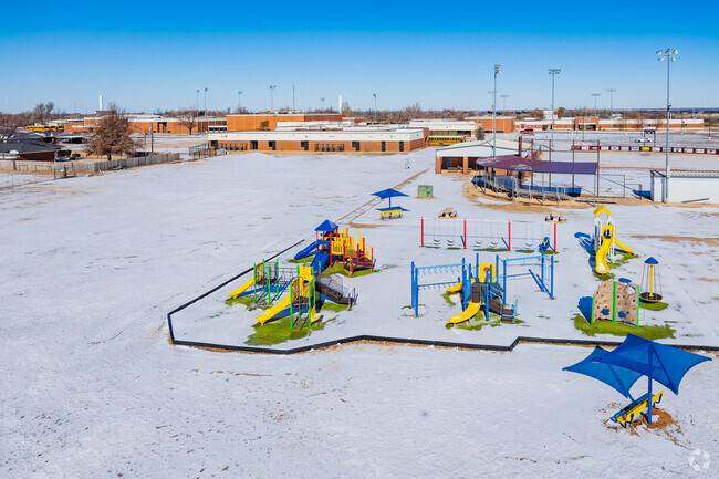 Cashion Elementary School offers playground for children.