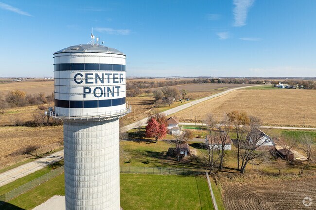 Center Point offers rural living with spacious lots.