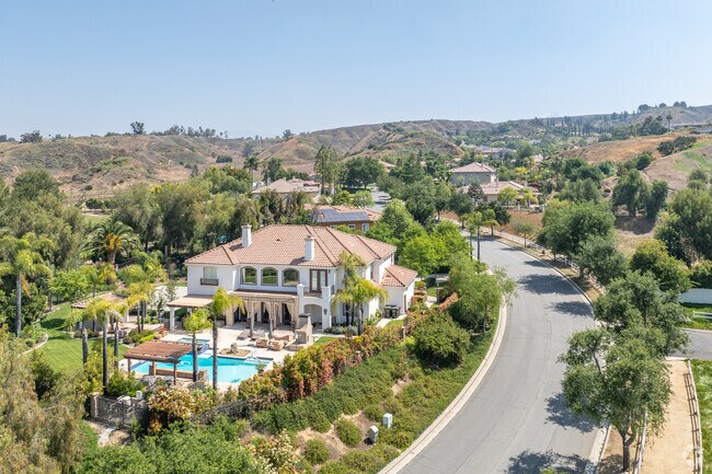 Live Oak Canyon features its spacious custom-built Spanish revival homes.