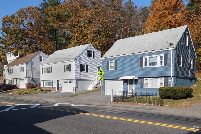 Homes along Upper Walnut Street are built close to the street.