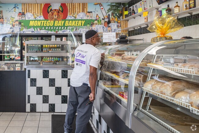 Montego Bay Bakery is a favorite spot for baked treat and island authentic fare.