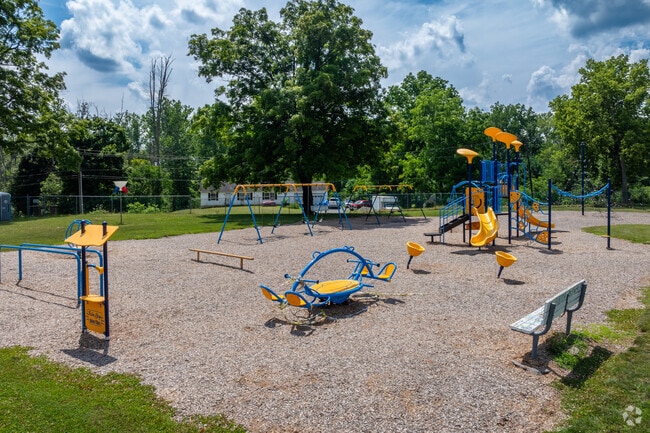 Recess is exciting at White Township Consolidated School with updated playground structures.