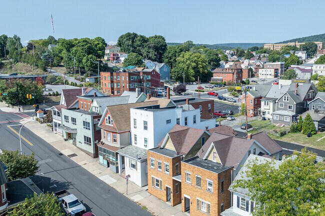 The trolley lines uswed to run where now is downtown Altoona.