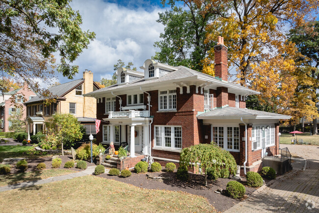 Many gorgeous homes line the streets of Forest Park.