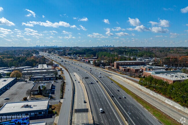 Get to downtown Atlanta in a short drive down I-85 from Brookhaven.