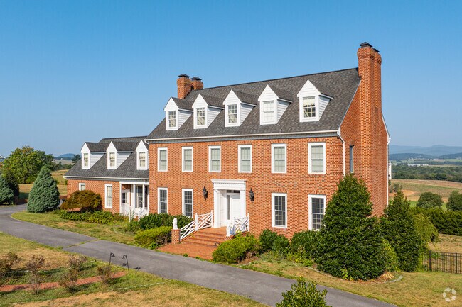 Colonial homes make a statement in the Harmony Hills neighborhood.