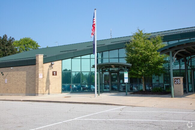 Leo Junior/Senior High School building in Outlying Allen County.