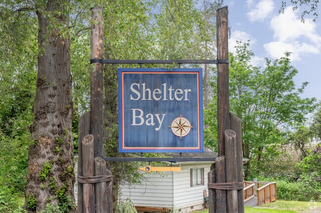 The charming community of Shelter Bay welcomes your arrival.