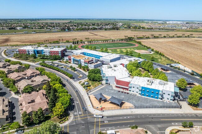 H. Allen Hight Elementary offers a sprawling campus when viewed from above.