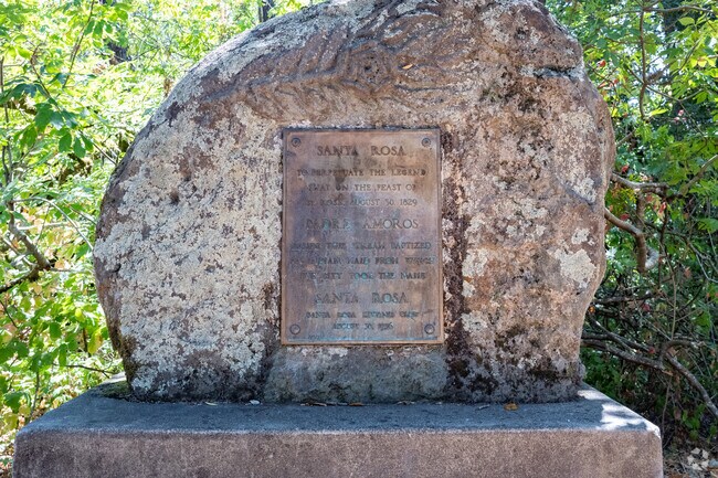 Proctor Terrace is home of the legend of Santa Rosa's name in 1829 when an Indian maid was baptized here.