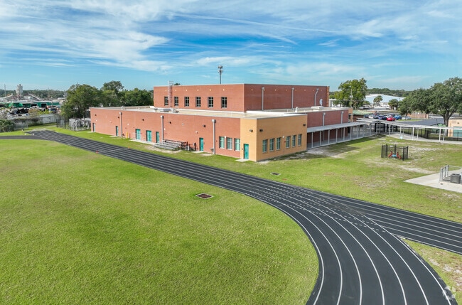 Milwee Middle School, in Longwood, has a full gymnasium and athletic field.