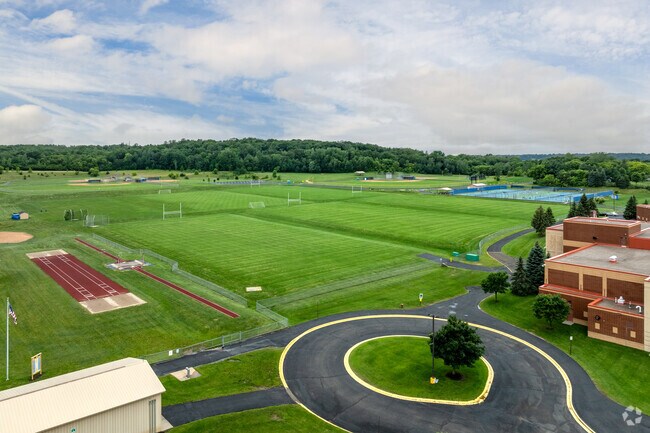 River Falls High School has numerous sports fields.