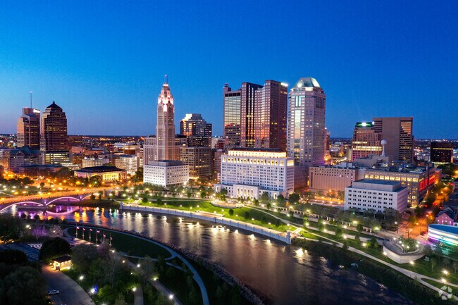 Columbus sits 60 miles north of Lexington and offers vibrant arts, dining, and city life.