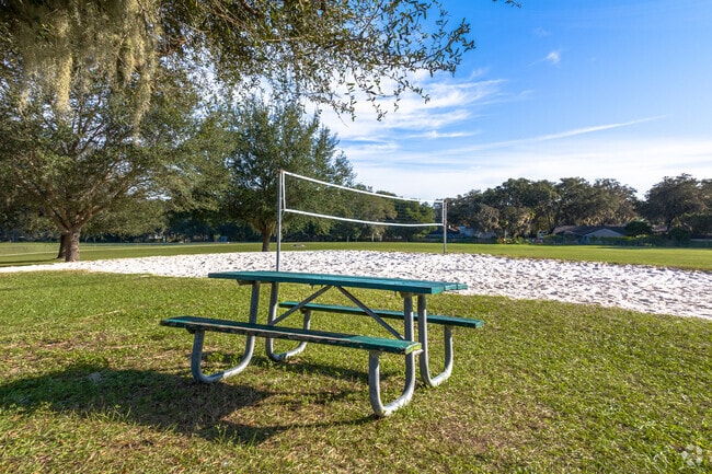 Enjoy a peaceful lunch under the trees or play a great game of beach volleyball at Valrico Park.
