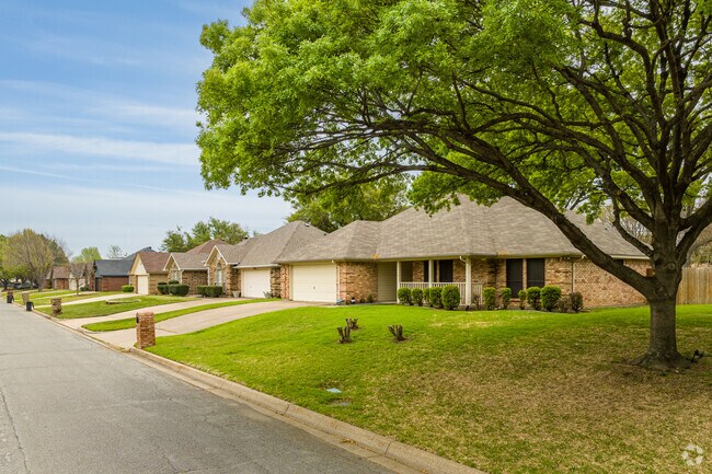 Single family ranch style homes can be found in Holiday West.