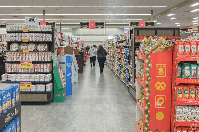 Residents pick up dinner ingredients at Raley's
