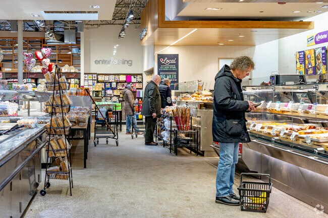 Plum Market's selection of non-GMO foods is a health-centric option near Narrow Gauge Woods.