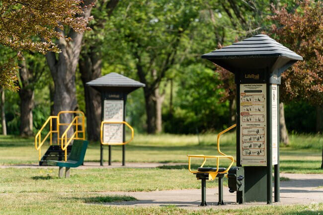 There is also an outdoor gym at Ellicott Creek Park in Irvington Creekside.
