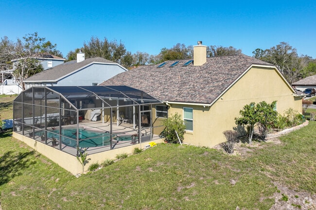 Backyard pools line the streets of Hiawassee Hills.